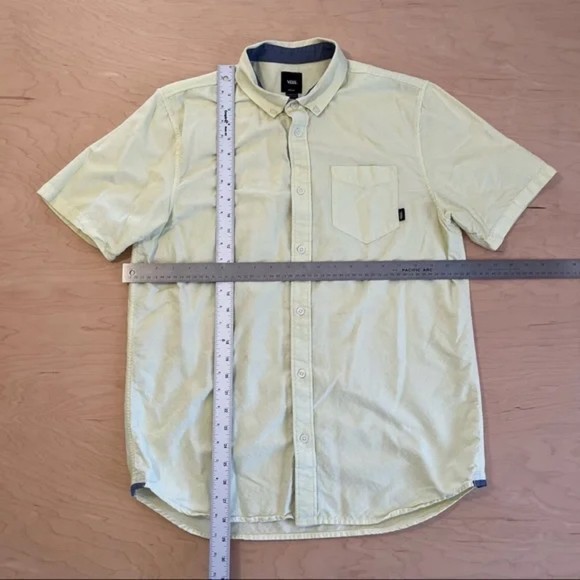 Mens Vans M button Down Volt Yellow - Picture 4 of 4